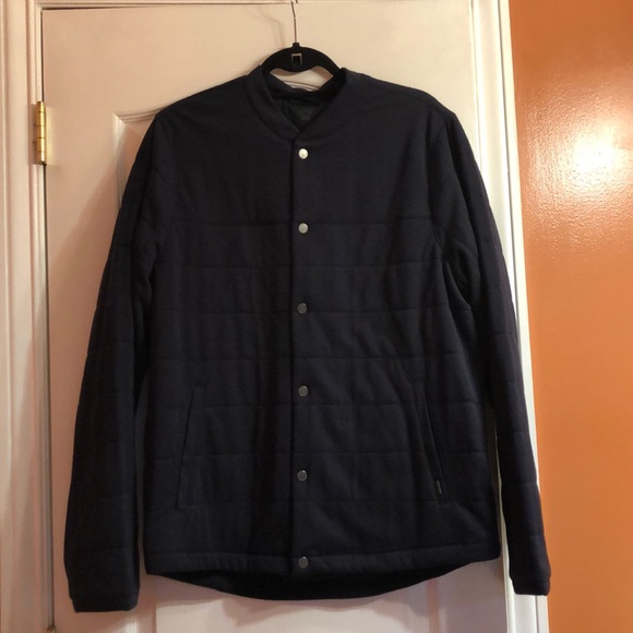 NWOT Men’s navy jacket - w/ POLARTEC Sz L - Picture 1 of 6
